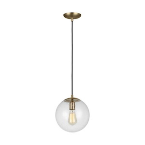 Hanging Globe-One Light Pendant in Contemporary Style-10 Inch wide by 10.75 Inch high - 1286398