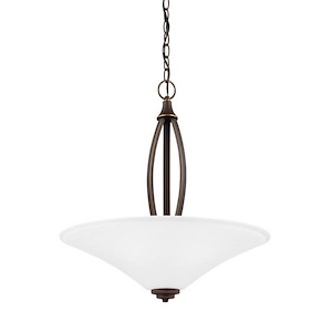 Sea Gull Lighting-Metcalf-Three Light Pendant in Transitional Style-22 Inch wide by 24 Inch high - 595846