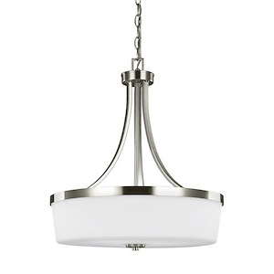 Sea Gull Lighting-Hettinger-100W Three Light Pendant in Transitional Style-19 Inch wide by 22.25 Inch high - 596776