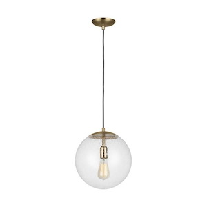 Hanging Globe-One Light Pendant in Contemporary Style-12 Inch wide by 12.5 Inch high - 1286429