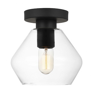 Sea Gull Lighting-Jett-1 Light Semi-Flush Mount In Transitional Style-8.25 Inch Tall and 8 Inch Wide - 1160853