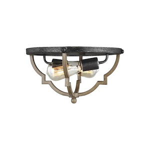 Sea Gull Lighting-Socorro-2 Light Flush Mount in Transitional Style-13.5 Inch wide by 7.5 Inch high - 1156792