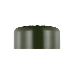 Malone-1 Light Medium Flush Mount In Casual Style-7 Inch Tall and 13.75 Inch Wide - 1286431