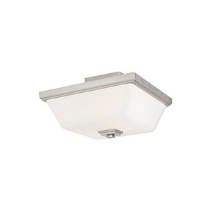 Sea Gull Lighting-Ellis Harper-2 Light Semi-Flush Mount in Transitional Style-13 Inch wide by 7.5 Inch high - 1224733