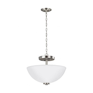 Sea Gull Lighting-Oslo-Two Light Semi-Flush Mount in Contemporary Style-13.5 Inch wide by 11.25 Inch high - 596881