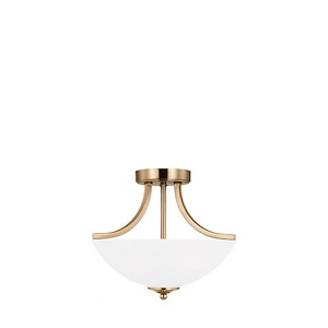 Sea Gull Lighting-Geary-2 Light Convertible Semi-Flush Mount In Transitional Style-12.38 Inch Tall and 13.88 Inch Wide - 1158322