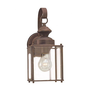 Sea Gull Lighting-One Light Outdoor Wall Fixture in Transitional Style-5.25 Inch wide by 12.5 Inch high - 594501