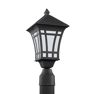 Sea Gull Lighting-Herrington-100W One Light Outdoor Post Lantern in Transitional Style-7.25 Inch wide by 16.5 Inch high - 595140