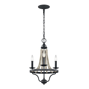 Feiss Lighting-Nori-Chandelier 3 Light Steel in Traditional Style-14.75 Inch Wide by 24 Inch High - 1286490