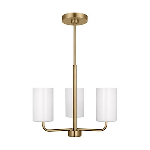 Rhett - 3 Light Small Chandelier In Modern Style-14.13 Inches Tall and 18 Inches Wide - 1326745