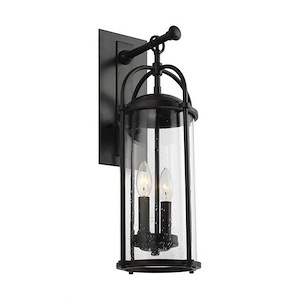 Feiss Lighting-Dakota-Outdoor Wall Lantern Steel Approved for Wet Locations in Transitional Style-7.63 Inch Wide by 20.63 Inch High - 1276757