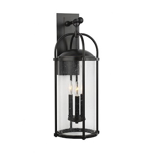 Feiss Lighting-Dakota-Outdoor Wall Lantern Steel Approved for Wet Locations in Transitional Style-9.5 Inch Wide by 24.75 Inch High - 1276760