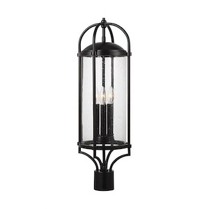 Feiss Lighting-Dakota-Three Light Outdoor Post/Pier Lantern in Transitional Style-9.5 Inch Wide by 28.13 Inch High - 1276762