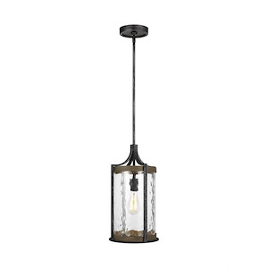 Feiss Lighting-Angelo-Pendant 1 Light in Rustic Style-9.5 Inch Wide by 18.13 Inch High - 990126