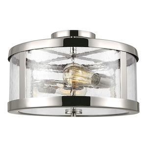Feiss Lighting-Harrow-Two Light Semi Flush Mount in Modern Style-15 Inch Wide by 10.13 Inch High - 1286615