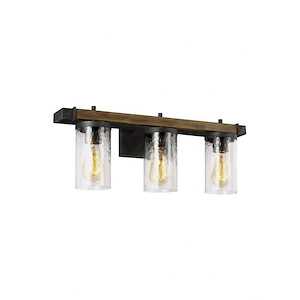 Feiss Lighting-Angelo-3 Light Bath Vanity Approved for Damp Locations in Rustic Style-24.25 Inch Wide by 9.38 Inch High - 990135