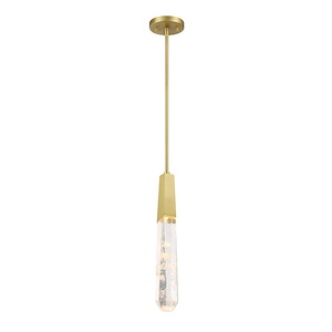 Drifting Droplets - 6W 1 LED Mini Pendant-18.5 Inches Tall and 2.5 Inch Wide - 1335852
