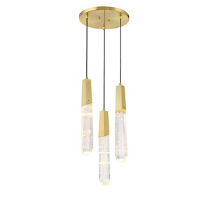 Drifting Droplets - 18W 3 LED  Pan Pendant-18 Inches Tall and 11.63 Inches Wide - 1344467