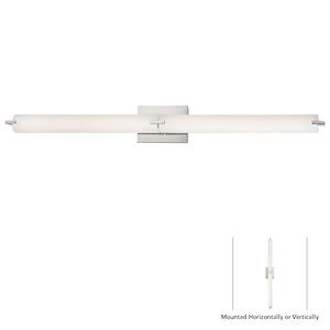 Tube-80W 2 LED Bath Vanity in Contemporary Style-39.75 Inches Wide by 4.75 Inches Tall - 433628