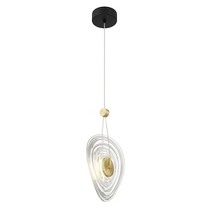 Topknot - 6W 1 LED Pan Pendant-16 Inches Tall and 11 Inches Wide - 1294793