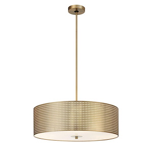 Grid - 4 Light Pendant-8 Inches Tall and 24 Inches Wide - 1294800