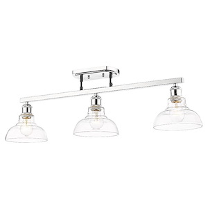 Carver - 3 Light Semi-Flush in Sturdy style - 8.25 Inches high by 35.5 Inches wide - 1033149