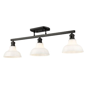 Carver - 3 Light Semi-Flush Mount-11.13 Inch Tall and 35.5 Inch Wide - 1405615