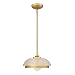 Crawford - 1 Light Mini Pendant-9 Inches Tall and 11.75 Inches Wide - 1292528