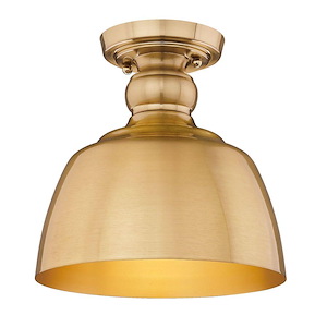 Holmes - 1 Light Flush Mount-9.25 Inches Tall and 9 Inches Wide - 1093719