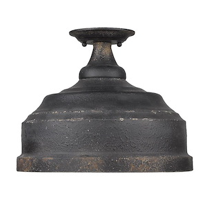 Keating - 3 Light Semi Flush Mount 11.13 Inches Tall and 13.75 Inches Wide - 1066774