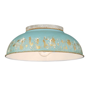 Kinsley - 2 Light Flush Mount-5.25 Inches Tall and 14 Inches Wide - 1272584