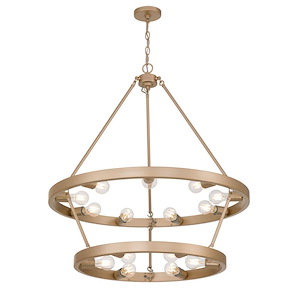Castile - 15 Light Chandelier-35 Inch Tall and 32 Inch Wide - 1405680