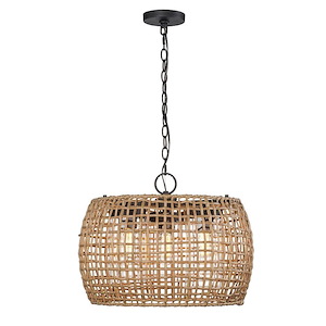 Piper - 3 Light Outdoor Pendant-14.38 Inches Tall and 19.13 Inches Wide - 1292534