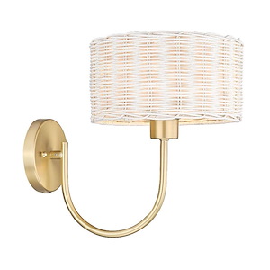 Erma - 1 Light Wall Sconce-12 Inches Tall and 9 Inches Wide - 1317775