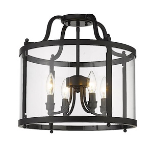 Payton - Four Light Semi-Flush in Traditional style - 15.5 Inches high by 16 Inches wide - 1001578