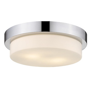 Multi-family - 2 Light Large Flush Mount in Variety of style - 4.25 Inches high by 13 Inches wide - 410868