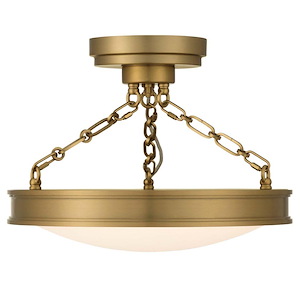 Cameron - 32W 1 LED Semi-Flush Mount-24.75 Inch Tall and 16.5 Inch Wide - 1405711