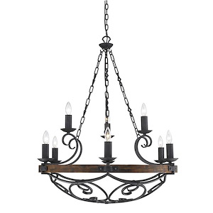 Madera - 9 Light Chandelier in Sturdy style - 41 Inches high by 34.5 Inches wide - 1072633