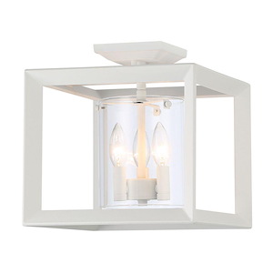 Smyth - 3 Light Semi-Flush Mount-12 Inch Tall and 12 Inch Wide - 1405735