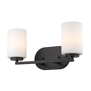 Manhattan - 2 Light Bath Vanity in Durable style - 8 Inches high by 16 Inches wide - 1217700