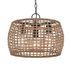 Weavelight - 3 Light Pendant-12.13 Inch Tall and 16 Inch Wide - 1405759