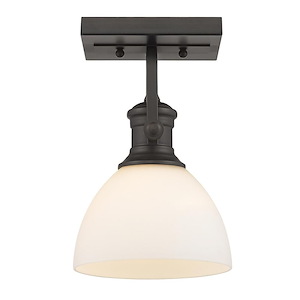 Hines - 1-Light Semi-Flush in Traditional style - 9.63 Inches high by 6.88 Inches wide - 925579