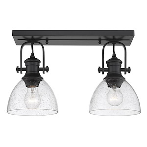 Hines - 2 Light Semi-flush Mount-8.38 Inches Tall and 17.88 Inches Wide - 925580