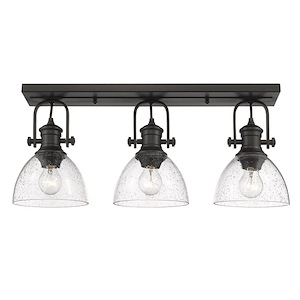 Hines - 3 Light Semi-Flush Mount 9.63 Inches Tall and 25.13 Inches Wide - 925581