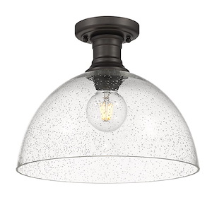 Hines - 13.5 Inch 1 Light Semi-Flush Mount in Traditional style - 11 Inches high by 13.5 Inches wide - 925582