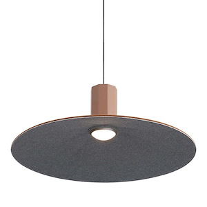Faroe - 12W 1 LED Pendant-7.38 Inch Tall and 19.5 Inch Wide - 1405770