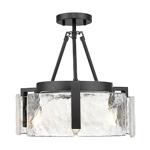 Aenon - 3 Light Semi-Flush Mount-10 Inch Tall and 16.5 Inch Wide - 1405780