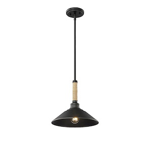 Journey - 1 Light Pendant-11.5 Inches Tall and 12 Inches Wide - 1316960