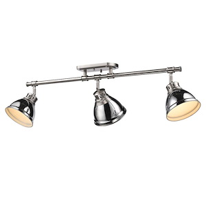 Duncan - 3 Light Semi-Flush Mount in Classic style - 10.75 Inches high by 35.38 Inches wide - 550659