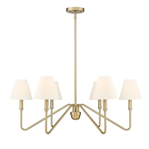 Kennedy - 6 Light Chandelier-13.25 Inches Tall and 34.63 Inches Wide - 1316963